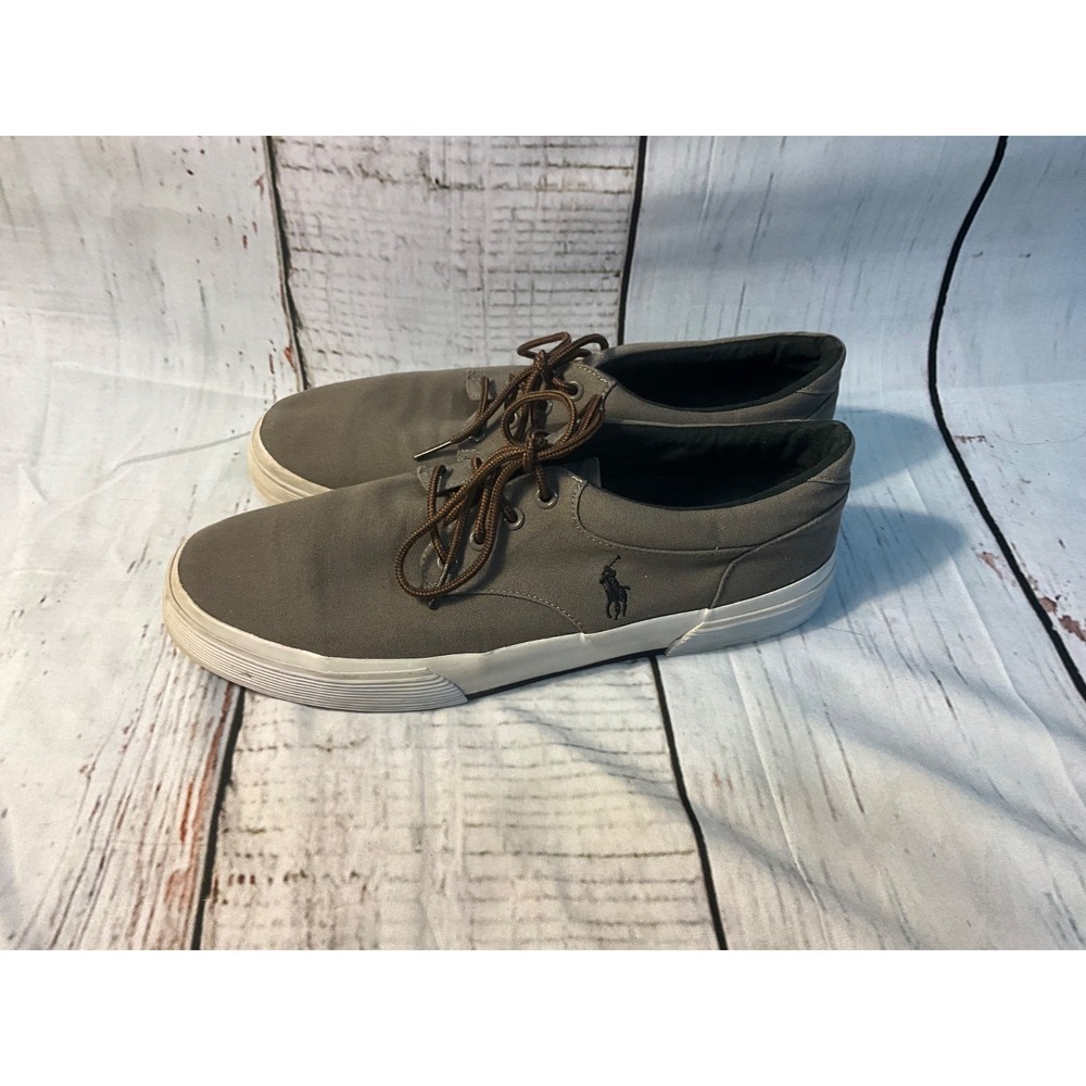 Polo Ralph Lauren Keaton Canvas Lace Up Pony Sneaker Men's Sz 11.5 D NEW